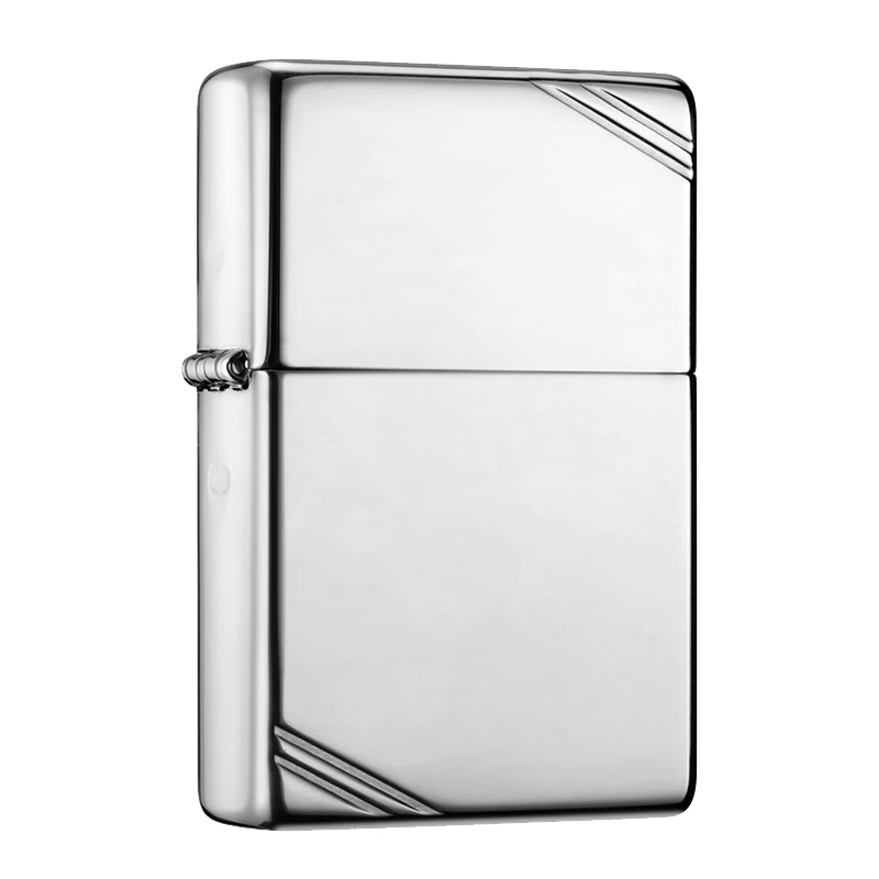 美国ZIPPO打火机 芝宝 古典复刻切角镜子 260