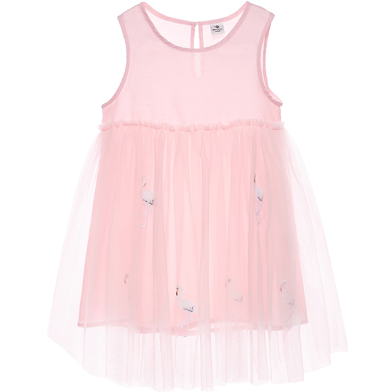 minipeace太平鸟女童连衣裙儿童夏装新款洋气纱蓬蓬纱公主裙