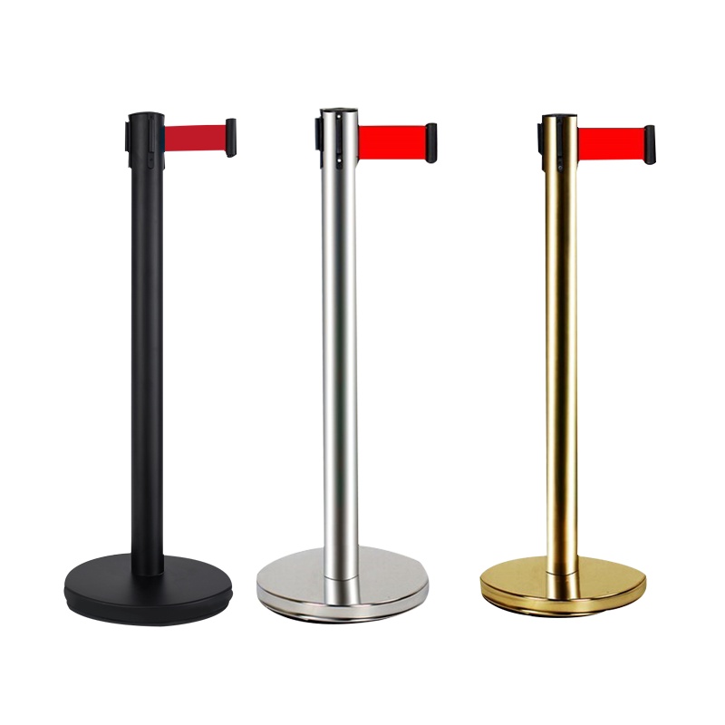 匡大 路标安全隔离带3米伸缩带不锈钢立柱围栏KDLB-QT02