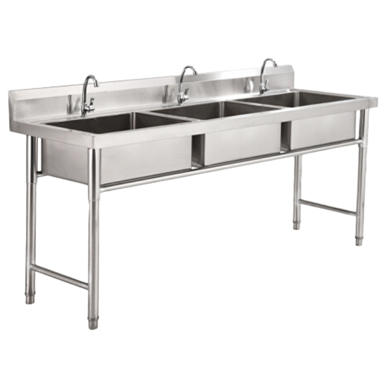 304不锈钢三星水池1800*700*800（配普通下水口）