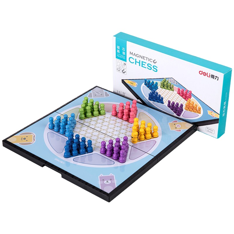 得力6755磁石跳棋(橙色)
