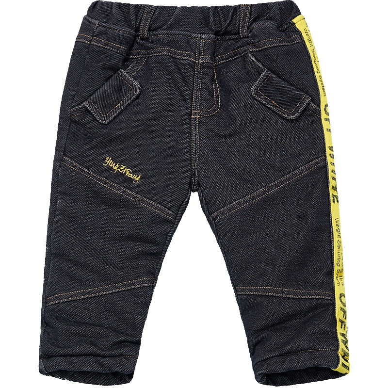 婴姿坊童装男童休闲裤加绒加厚冬2018新款韩版潮儿童裤子冬装棉裤