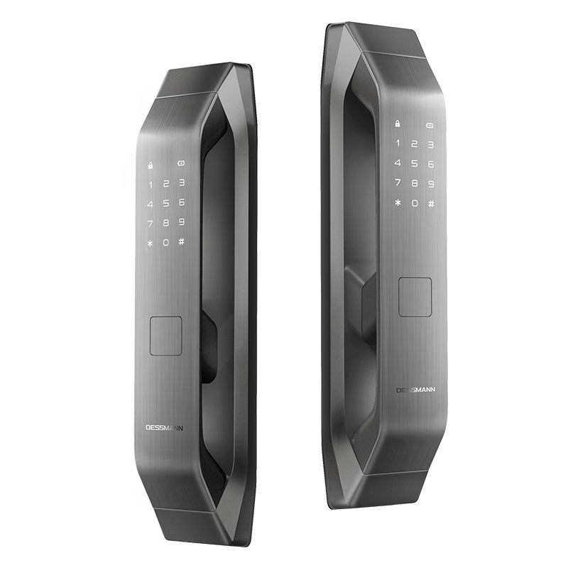 德施曼指纹锁密码锁全自动智能锁Q5P[升级款]电子门锁家用防盗门智能锁深空灰