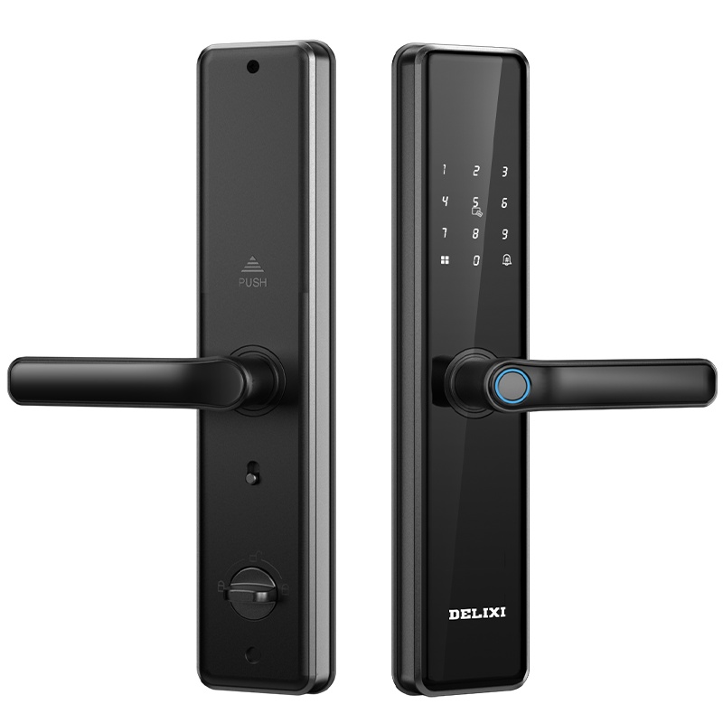 德力西指纹锁家用入户防盗全自动智能通用密码锁手机远程电子开