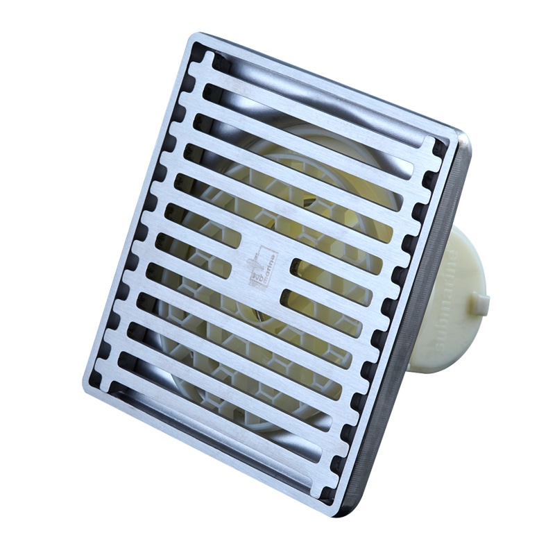 潜水艇(Submarine)GK50-10不锈钢淋浴防臭地漏50%排水面积,下水快!