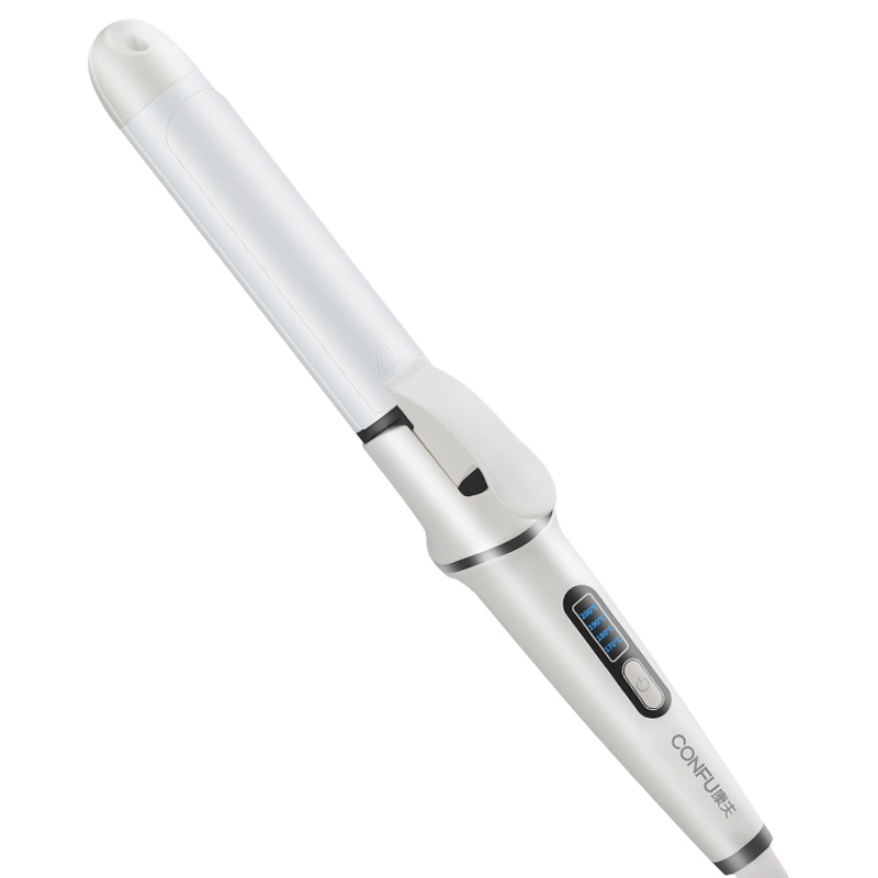 康夫(CONFU)美发器 内扣大波浪直卷两用发夹四档温控卷发棒懒人神器女直发夹KF-535白