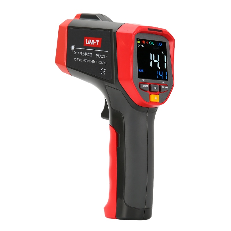 优利德UT302A红外线测温仪高精度工业专业高温测温枪