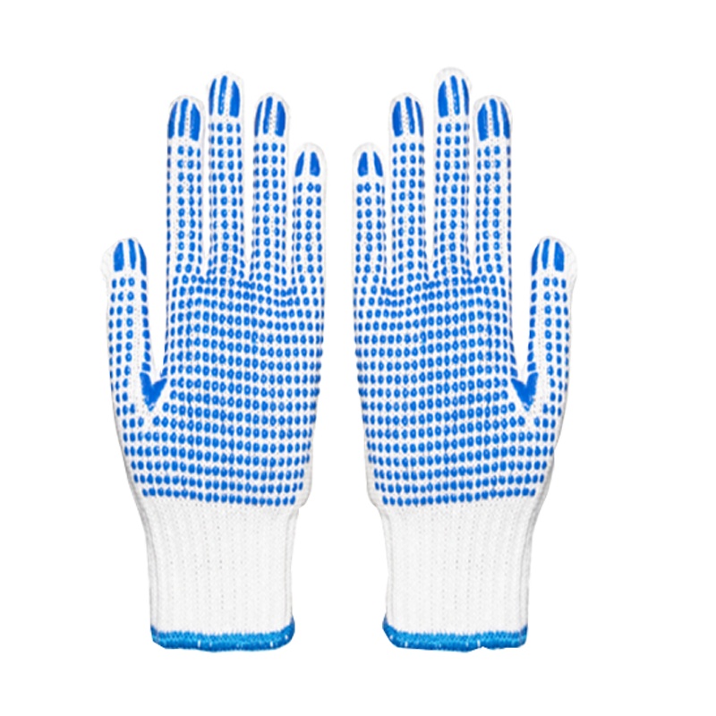 一之盾点珠劳保手套600克防滑耐磨点胶颗粒线手套(1付) 60双起发