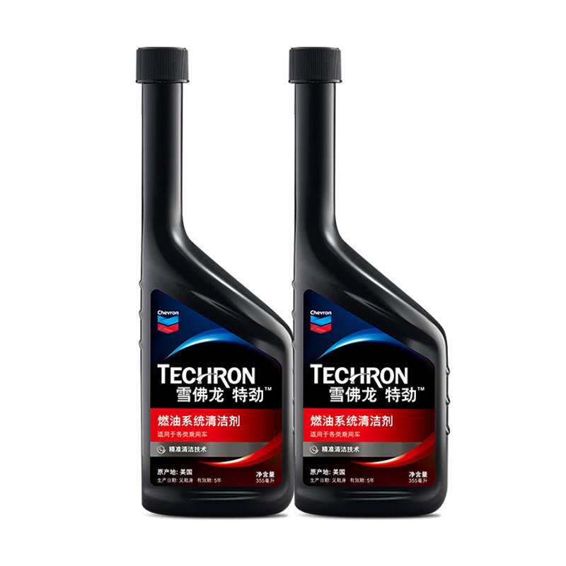 雪佛龙(Chevron) 特劲TCP 浓缩汽油添加剂 燃油宝 汽车除积碳节油宝清洁剂 355毫升 两支装