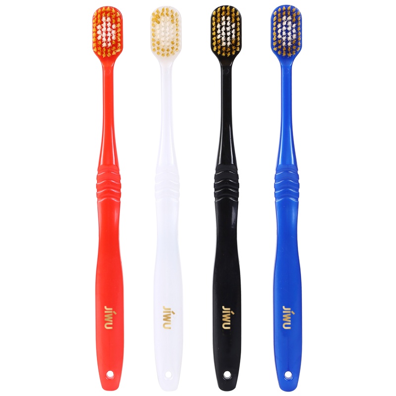 [单支2.9元]苏宁极物宽头牙刷日式宽幅牙刷手工牙刷深层清洁牙刷6排52孔软毛牙刷[ 4支起售]