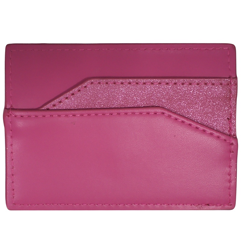 LANCOME 兰蔻玫红色卡包