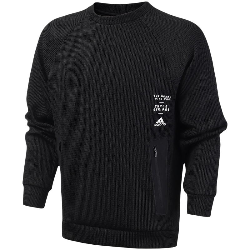 阿迪达斯男服卫衣圆领运动卫衣/套头衫休闲运动服ED1977