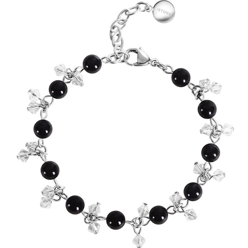 石头记魅力放送黑玛瑙手链手串单圈