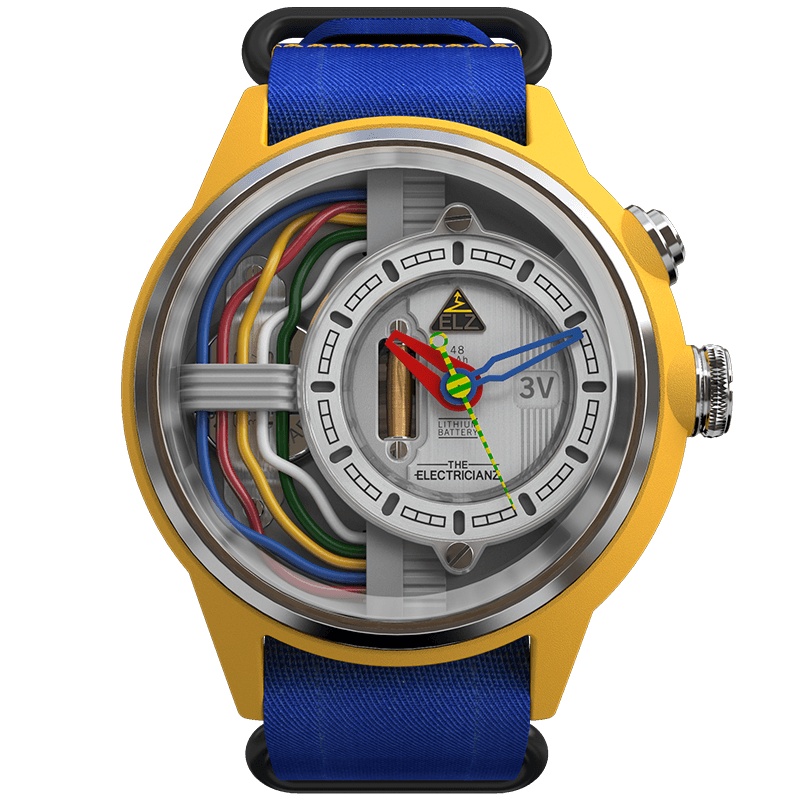 ELZ风靡ins手表 瑞表电工中性夜光NFC小众大表盘石英男士手表A1A/02-ELZ005