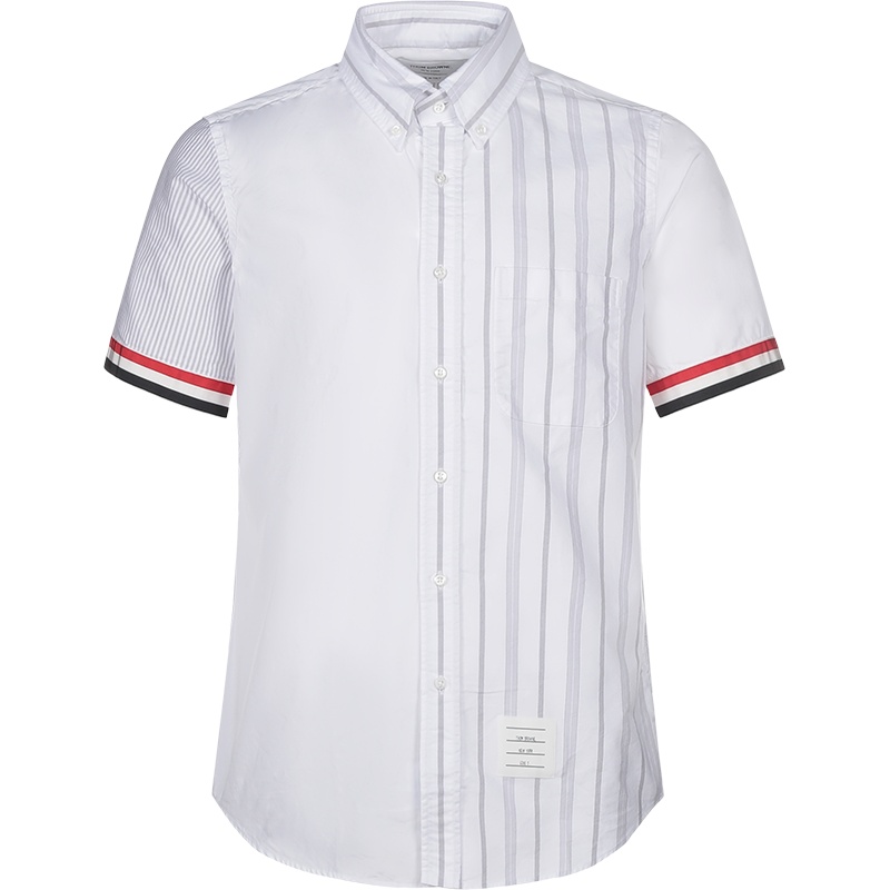汤姆·布朗 THOM BROWNE 男士 棉质短袖衬衫MWS252F 03113