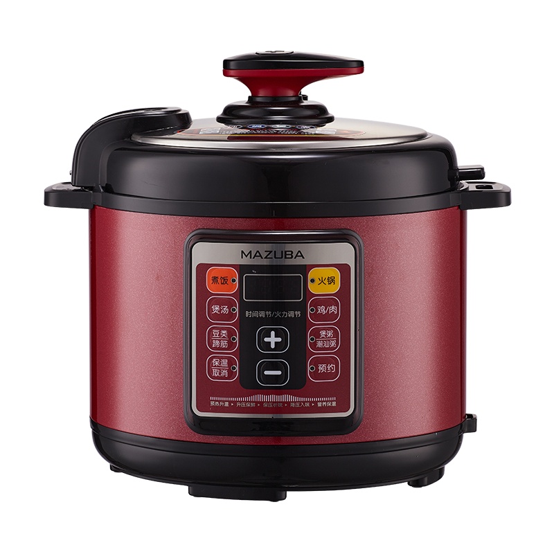 松桥(MAZUBA)电压力锅家用5L多功能4-8人大容量智能不粘锅一锅双胆24H预约一键泄压MPC-CS0522B