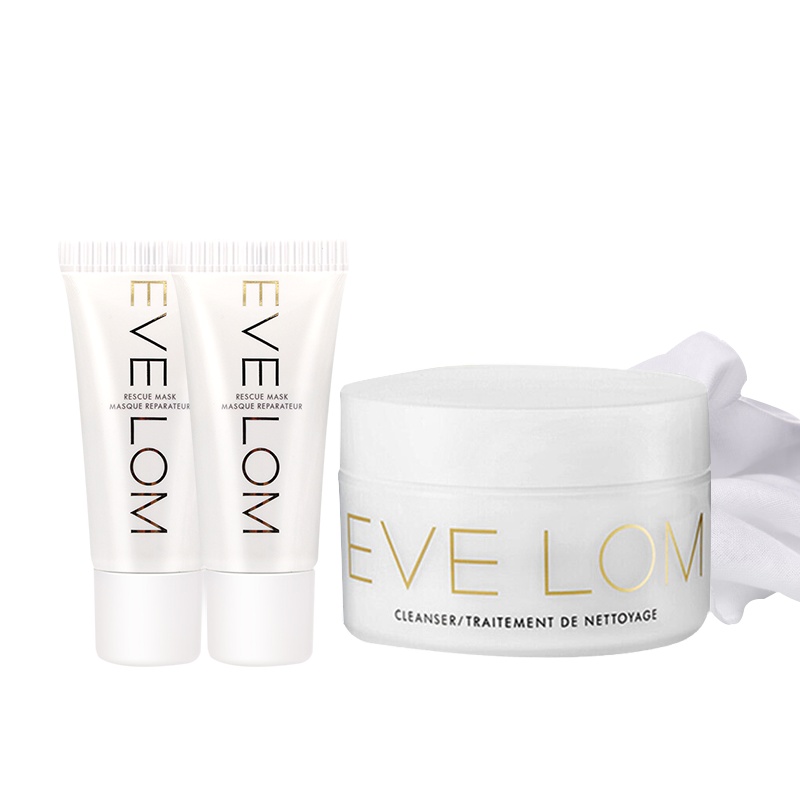 EVE LOM 经典洁颜霜100ml清洁卸妆膏+亮彩洁净面膜15m*2