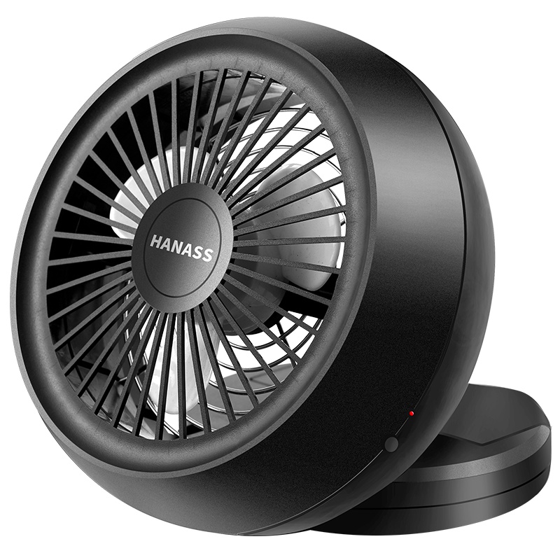 海纳斯(HANASS)TF-101电风扇 迷你USB桌面台扇档自然风小风扇 学生宿舍大风量办公桌面机械版充电创意风扇