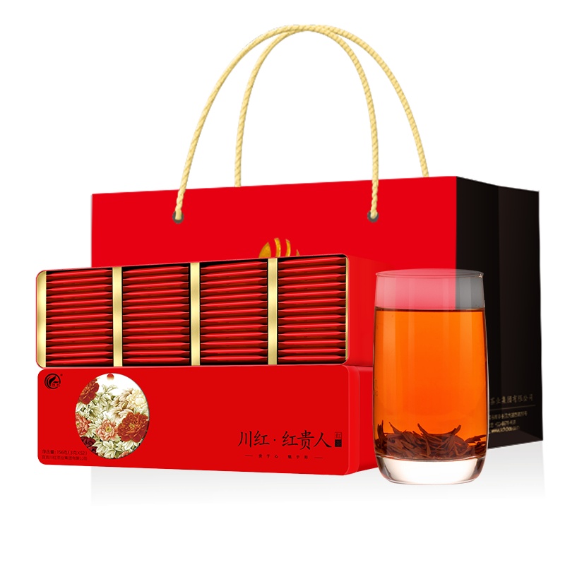 川红茶业 红贵人特级红茶茶叶156g/盒 红茶礼盒