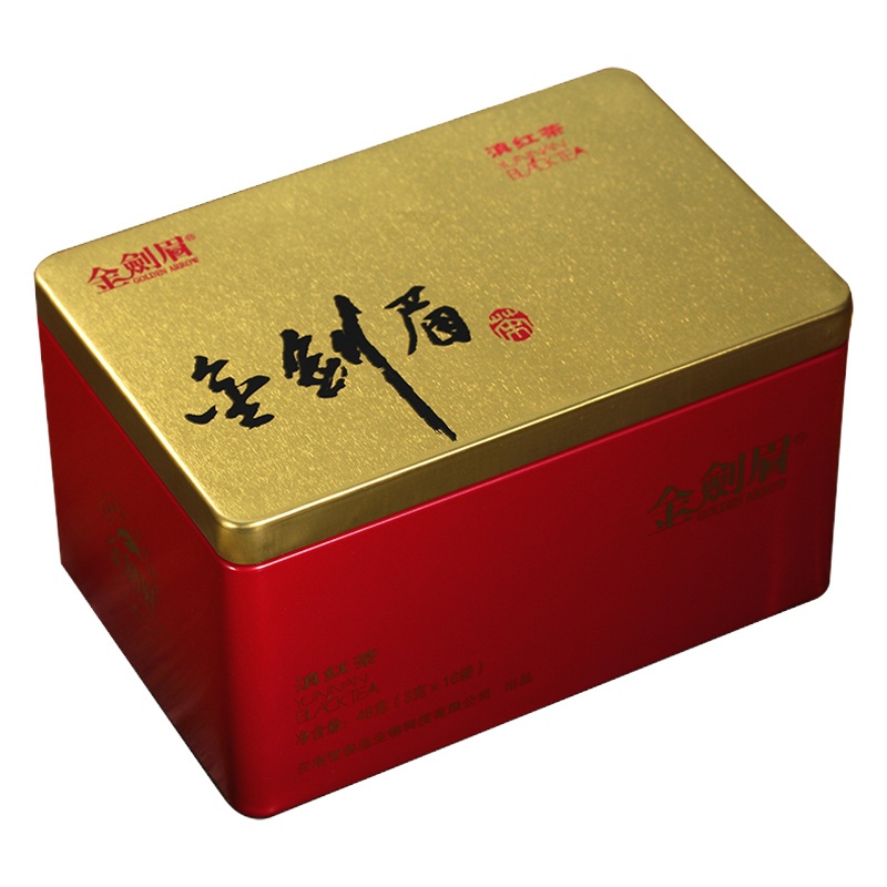 滇红茶 工夫红茶 茶叶 功夫红茶 南国公主金剑眉 分袋茶盒装 48克