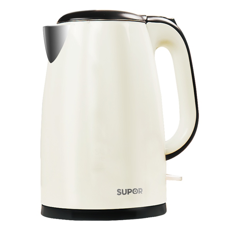苏泊尔(SUPOR)电水壶无缝内胆 304级不锈钢 双层保温防烫 1.5L黄金容量 快速沸腾SW-15T66C