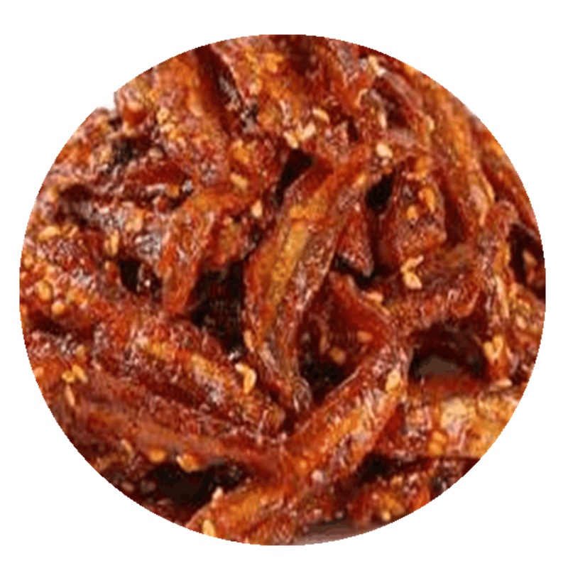 良时海 香辣小银鱼银针鱼休闲海味国产零食 香辣小银鱼250g/袋*1