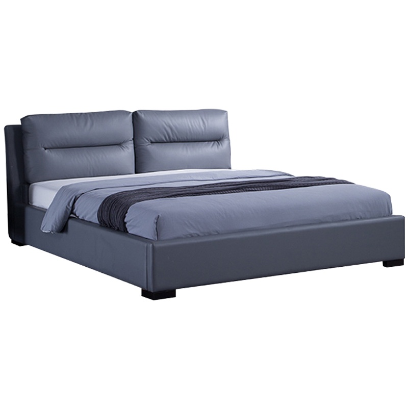 创世人 意式双人皮床简约现代北欧床主卧软床大气婚床1.8米