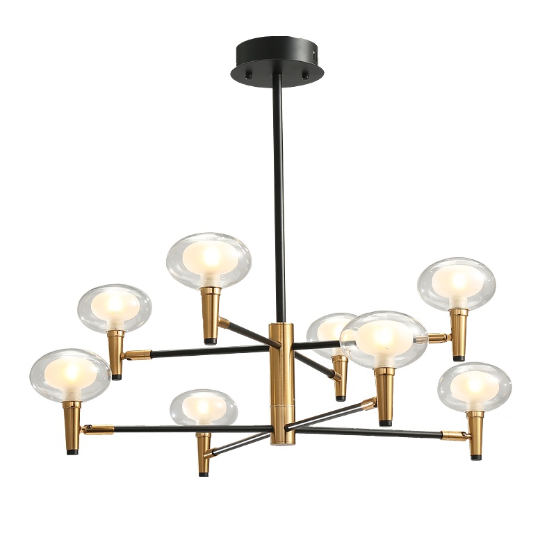 七只蚂蚁 北欧灯客厅灯餐厅吊灯 简约现代创意时尚铁艺咖啡吧台灯马卡龙灯具其他 带木马卡龙彩色吊灯多头铁艺 吊灯具1907