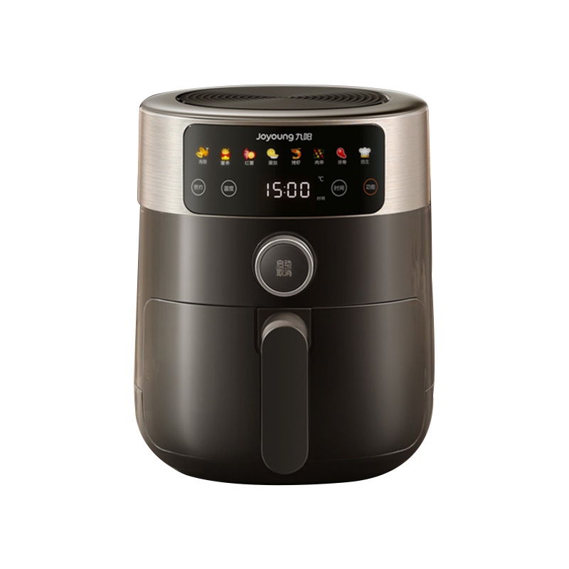 九阳(Joyoung)空气炸锅KL30-VF198(灰) 3L容量 家用多功能彩屏触控空气炸锅 蒸汽嫩炸 一机多能