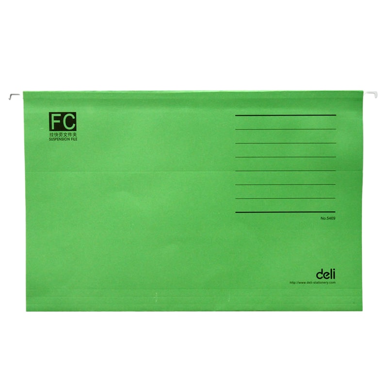 得力(deli) 企业定制 5469挂劳夹 吊挂文件夹 FC彩色挂快劳 5469(FC 颜色随机)25个装