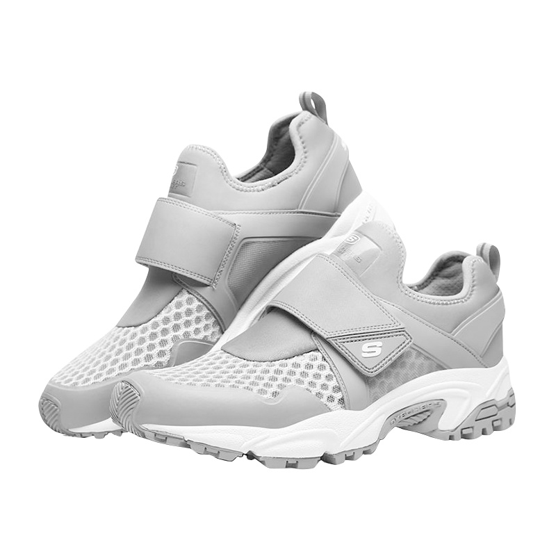 Skechers斯凯奇男鞋新款一脚套 厚底懒人休闲鞋 666046