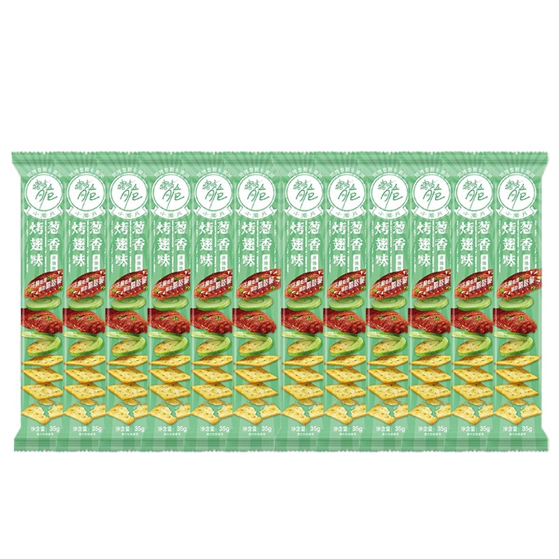 洽洽喀吱脆薯片坚果炒货零食自营非油炸薯片葱香烤翅味35g*12袋