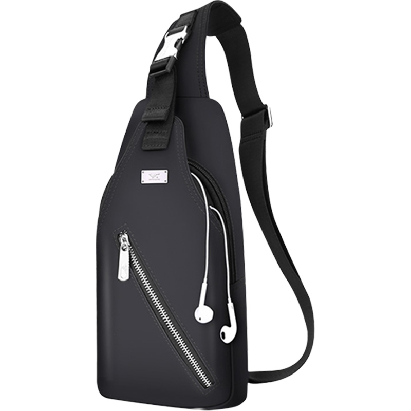 七匹狼(SEPTWOLVES)胸包背包斜挎包休闲多功能运动男包时尚潮流男士腰包单肩包