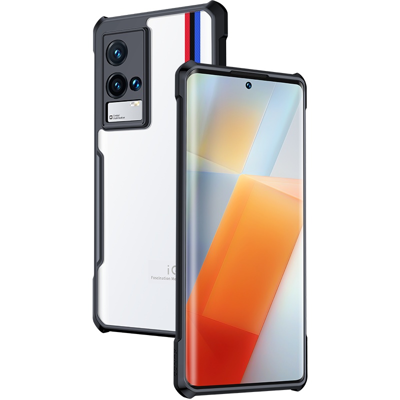 讯迪iqoo8手机壳iqoo8pro保护套新款vivo iqoo8全包气囊防摔男icoo8外壳硅胶iqoo7透明iq00