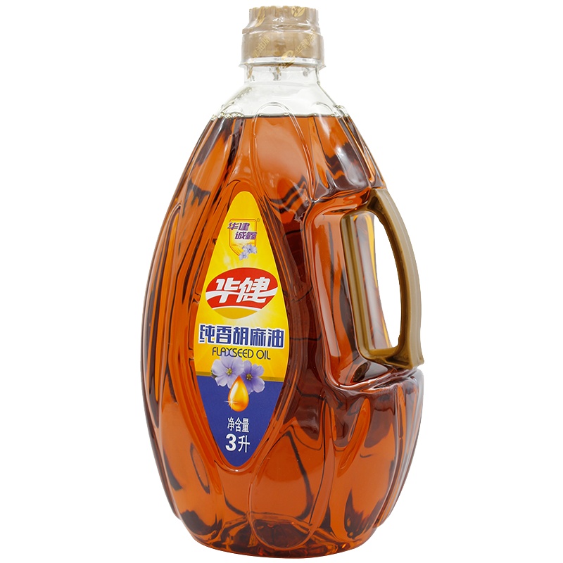 华建诚鑫 纯香胡麻油3L 物理压榨亚麻籽油
