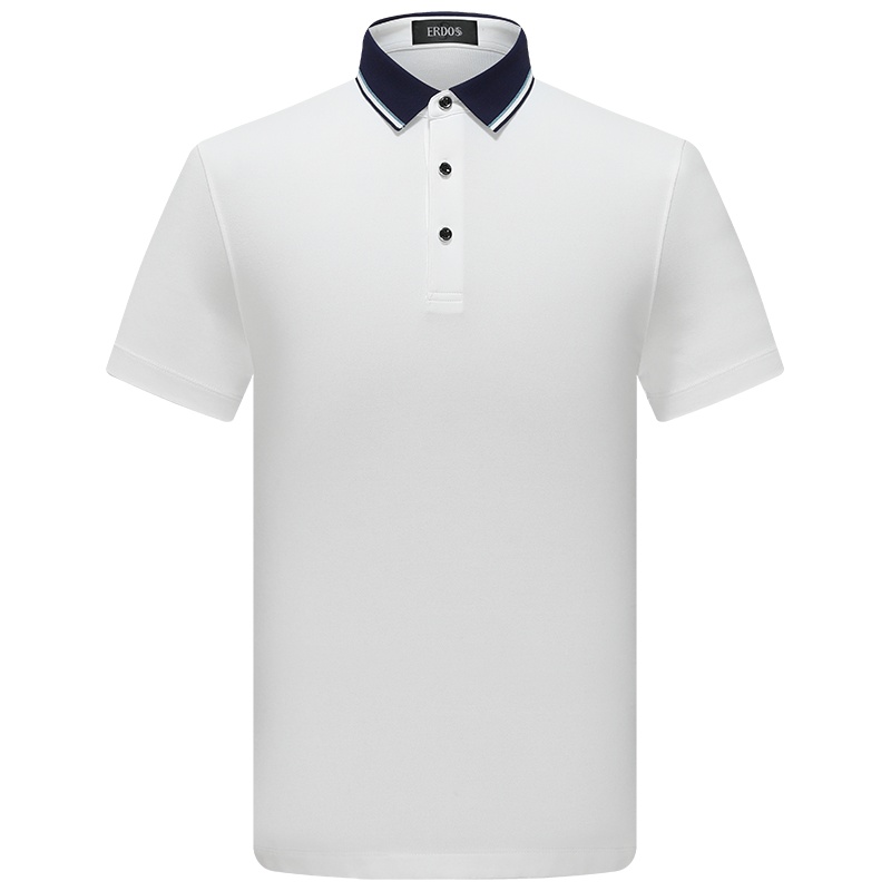 鄂尔多斯 | MEN'S 新疆棉质商务休闲男式Polo衫短袖