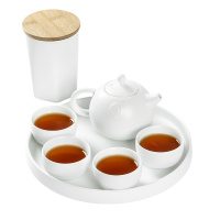 常生源 茶具套装 陶瓷功夫茶具茶壶茶杯茶叶罐干泡茶盘 知音茶具套组