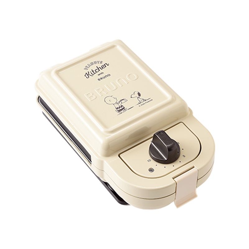 日本bruno史努比联名款Mini轻食机早餐机家用多功能三明治华夫饼烤面包（标配+鲷鱼烧+华夫饼+果挞+蛋糕烤盘）