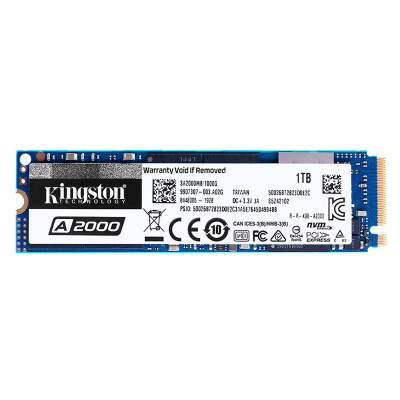 金士顿(Kingston) 1000GB SSD固态硬盘 M.2接口(NVMe协议) A2000系列(不带散热片)