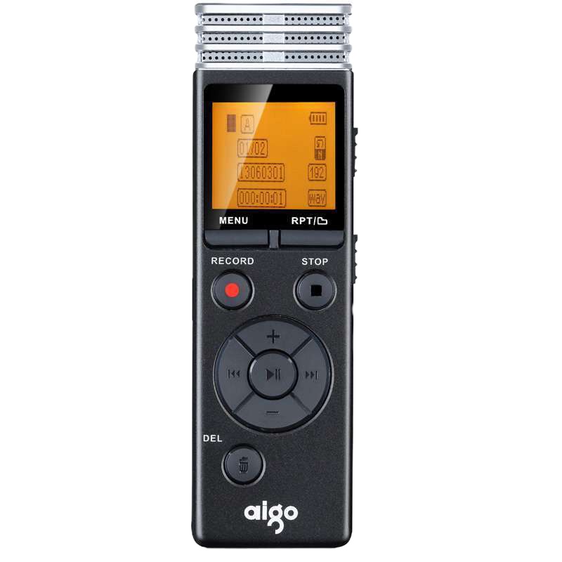 爱国者(Aigo)R5503录音笔16G 带FM收音机内录 灰(BY)