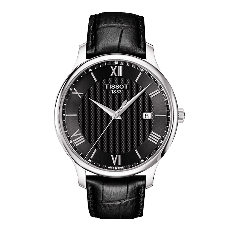 Tissot天梭俊雅系列皮带男士石英表T063.610.16.058.00