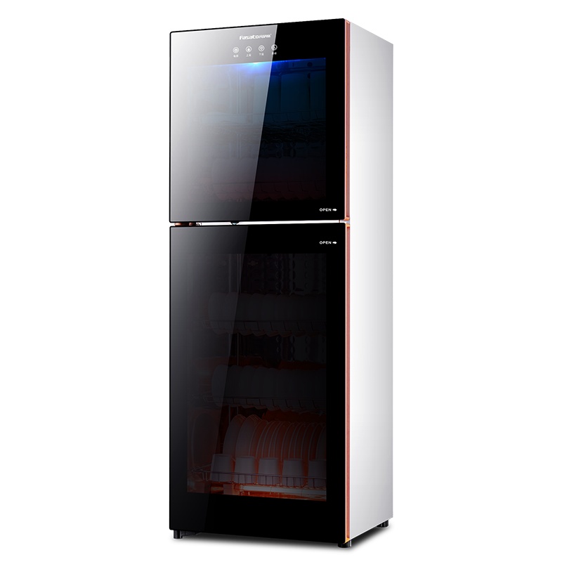 凡萨帝(fasato)160L商用消毒柜全面屏触控版 大容量上下双室五层架消毒柜 酒店厨房专用高温臭氧杀菌ZTP-280