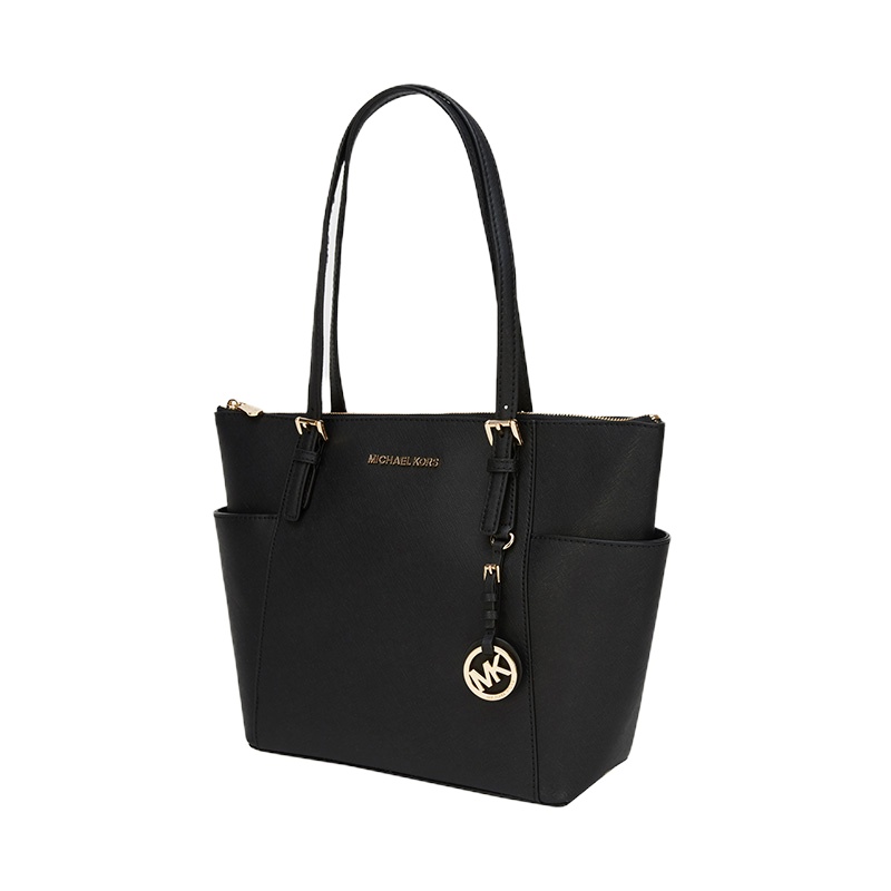Michael Kors/迈克·科尔斯女士JETSETITEM系列牛皮大号手拎包30F2GTTT8L黑色001