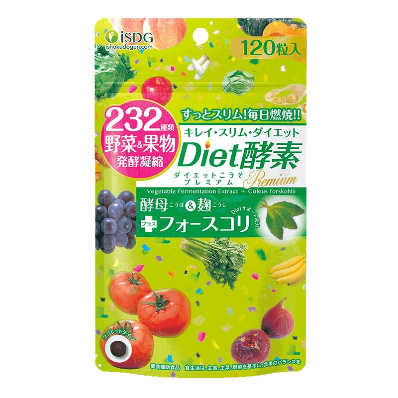 ISDG 日本进口Diet酵素 232果蔬酵素120粒/袋