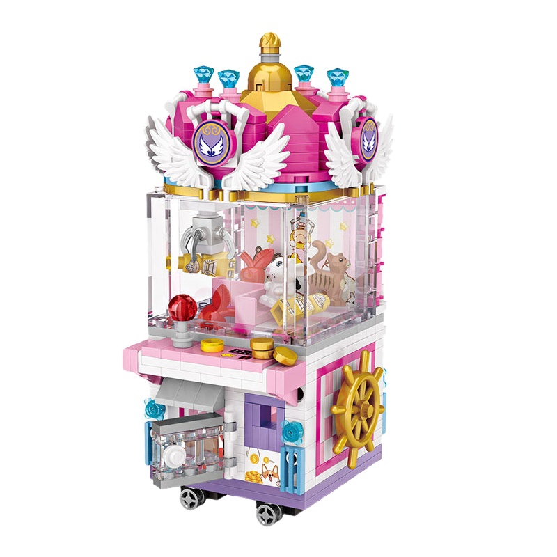 LOZ俐智迷你游乐场小颗粒积木儿童玩具男女孩街景夹娃娃机6岁1721