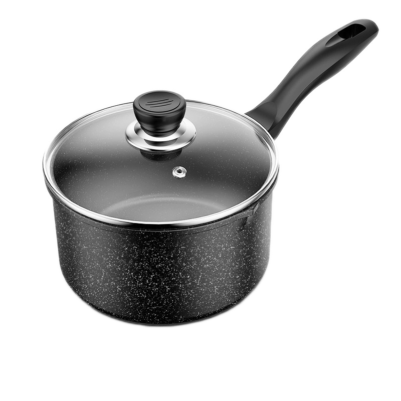 班戟锅6寸千层饼锅蛋糕皮平底锅不粘锅小煎锅专用锅 黑色18cm加厚麦饭石煎锅(6寸)