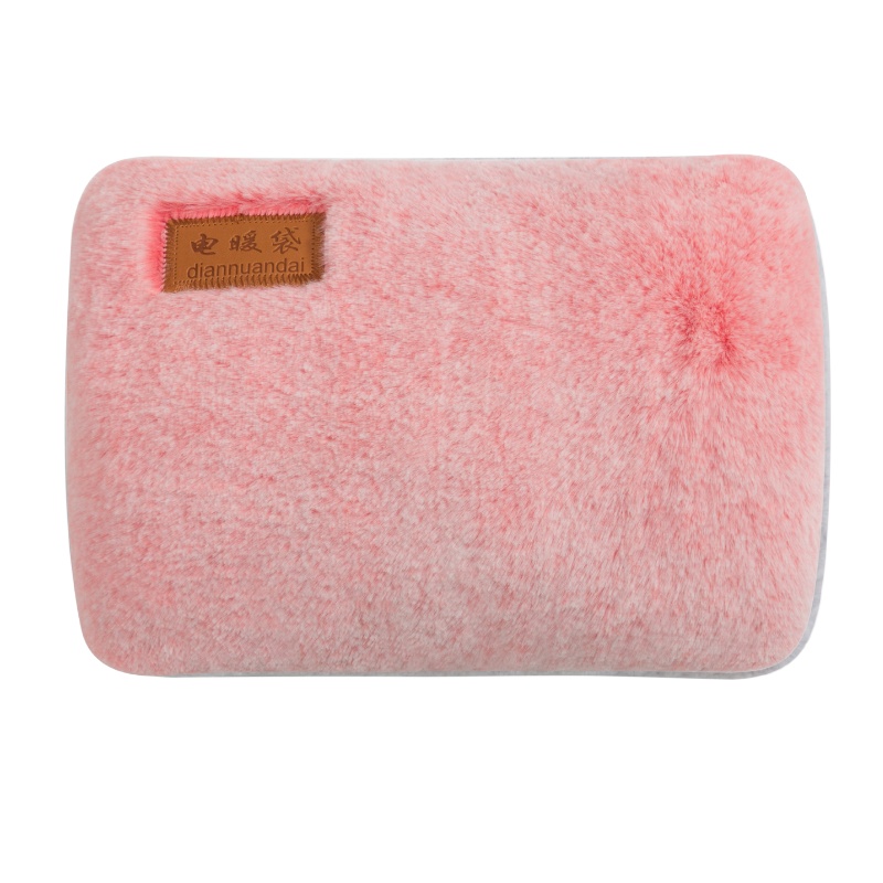 壹志安全防爆充电式热水袋暖水袋煖宝宝暖宫暖腹热敷肚子暖手宝可爱毛绒可拆洗耐脏女生已注水电暖袋水电分离国标款电热水袋