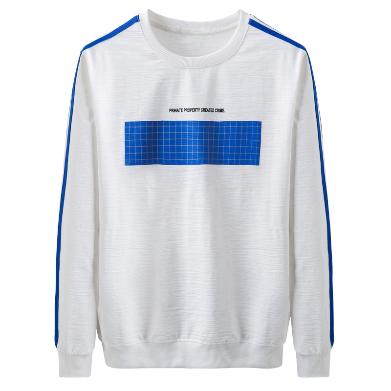 庄吉 2019春秋季新款男士韩版修身拼色套头休闲卫衣JU-KJ-F916