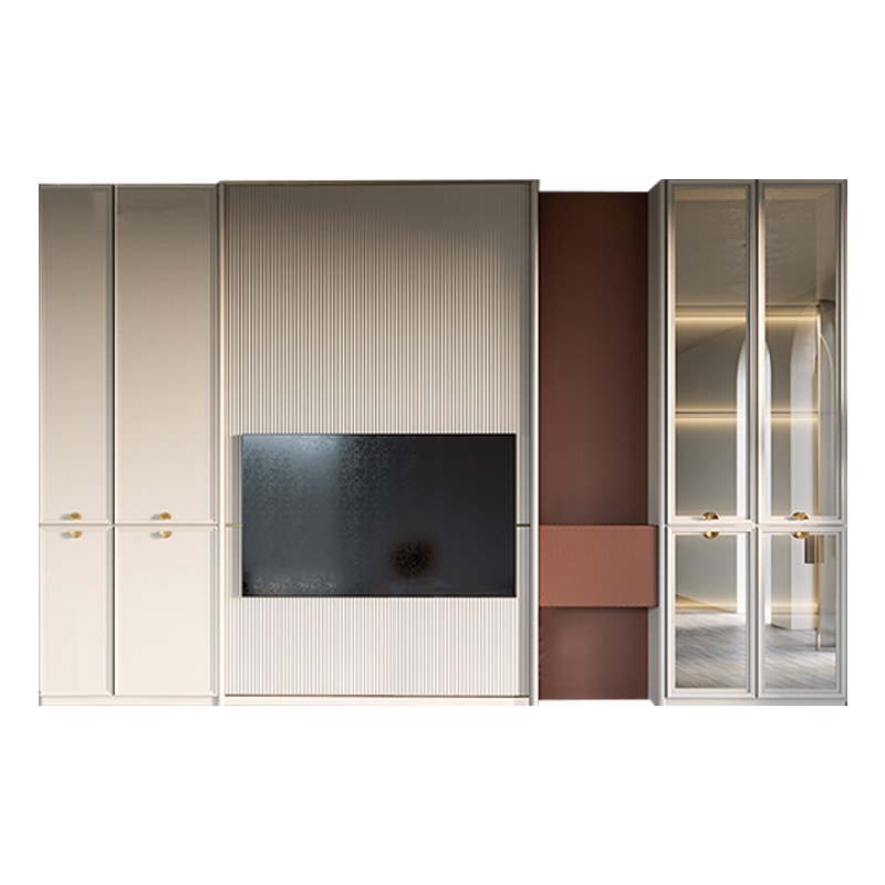 我乐格睿新古典风格全屋定制整体衣柜衣帽间家具整体柜子卧室客厅书柜背景墙榻榻米订制