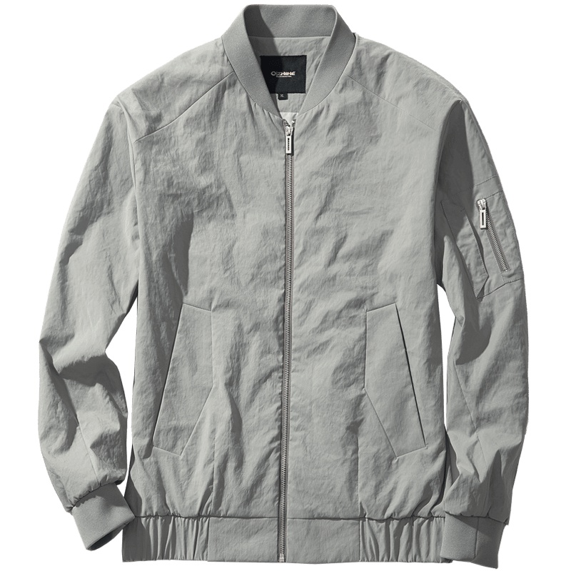 千纸鹤男装棒球领修身夹克外套上衣青年帅气潮流茄克春秋款30122